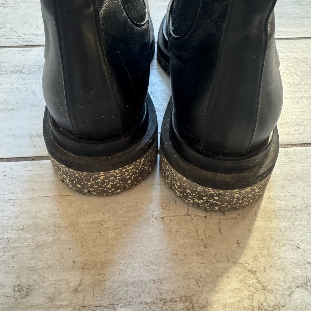 DEAR FRANCES black leather chelsea boots size 39 1/2 - Picture 10 of 16